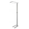 LEPUS FL 55W transp Stojací lampa, těleso hliník, povrch šedostříbrná, dif plast transparentní, LED 55W, 6245lm, neutrální 4000K, UGR<19, vyzař úh 150°, dotyk stmívač, Ra80, 230V, 310x1950x610mm, svítí nahoru/dolů náhled 1