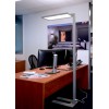 LEPUS FL 55W transp Stojací lampa, těleso hliník, povrch šedostříbrná, dif plast transparentní, LED 55W, 6245lm, neutrální 4000K, UGR<19, vyzař úh 150°, dotyk stmívač, Ra80, 230V, 310x1950x610mm, svítí nahoru/dolů náhled 6
