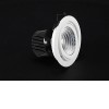 COB44 LED Vestavné stropní svítidlo, výklopný sv.zdr. +-30°, materiál hliník, povrch bílá, LED 44W, neutrální 4000K, 3580lm, Ra90, 230V, 1400mA, IP20, tř.2, rozměry d=186mm, h=157mm náhled 4