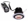 MAK LED 9W IP65 Podhledové, bodové, svítidlo, těleso hliník, povrch bílá, sklo čiré, COB LED 9W, 500lm, teplá 2000K-2800K, stmívání TRIAC, 230V, IP65, rozměry d=83mm, h=66mm náhled 2