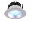 KAPEGO Vestavné stropní svítidlo, těleso hliník, povrch stříbrná, LED 16W, teplá 2700K, 710lm, stmívatelné, RGB, Ra80, 230V, IP20, tř.1, rozměry d=110mm. náhled 1