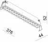 CETI 15 Stropní, vestavné, bodové, svítidlo, těleso hliník, rámeček bílá, komínek černá, LED 30W celkem, teplá 2900K, 1895lm, vyzař. úh. 45° Ra80, 700mA, tř.3, rozměry 376x44x52mm, stř. životnost 30.000 hod náhled 5