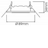 MR16 Vestavné stropní svítidlo bodové, nastav směr svícení, těleso kov, povrch měděný, pro žárovku 1x50W, GU5.3, 12V, IP20, tř.1, rozměry d=89mm. náhled 4