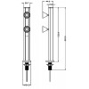 KARVA LED Bodové svítidlo, nast směr svícení +-30°, materiál hliník, povrch černá, LED 2x1,2W, denní 6000K, 200lm, Ra80, 24V, IP20, tř.3, rozměry 265x26,7x44mm náhled 10