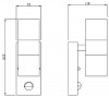 ZILLY Nástěnné venkovní svítidlo, PIR senzor pohybu, záběr 120°, dosah 6m, čas 10s-8min, materiál nerez broušená, sklo čiré, pro žárovku 2x35W, GU10, 230V, IP44, tř.1, d=60mm, 215x110mm, sv nahoru/dolů náhled 3