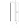 GRADO RC 120x30 Montážní rám pro instalaci svítidla, určen pro vestavné LED panely, materiál kov, barva bílá, tvar obdélník, rozměry 300x1200mm náhled 3