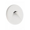 ALWAID Dekorativní kryt pro vestavné svítidlo do stěny, kruhové, materiál hliník, povrch stříbrná, detail trojúhelníkový výřez, rozměry d=85mm. náhled 3