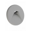 ALWAID Dekorativní kryt pro vestavné svítidlo do stěny, kruhové, materiál hliník, povrch bílá, detail trojúhelníkový výřez, rozměry d=85mm. náhled 3