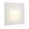 ALWAID Dekorativní kryt pro přisazené svítidlo do stěny, čtvercový, materiál hliník, povrch bílá, čtvercový difuzor, rozměry 78x78x22mm. náhled 1