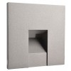 ALWAID Dekorativní kryt pro vestavné svítidlo do stěny, čtvercové, materiál hliník, povrch bílá, detail čtvercový výřez, rozměry 75x75x22mm. náhled 2