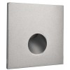 ALWAID Dekorativní kryt pro vestavné svítidlo do stěny, čtvercové, materiál hliník, povrch bílá, detail kruhový výřez, rozměry 75x75x22mm. náhled 2