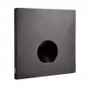 ALWAID Dekorativní kryt pro vestavné svítidlo do stěny, čtvercové, materiál hliník, povrch černá, detail kruhový výřez, rozměry 75x75x22mm. náhled 1