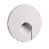 ALWAID Dekorativní kryt pro vestavné svítidlo do stěny, kruhové, materiál hliník, povrch bílá, detail kruhový výřez, rozměry d=78mm. náhled 1