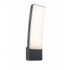 LITA 18W smart CCT VÝPRODEJ Nástěnné venkovní svítidlo, hliník, šedočerná, LED 18W, 1200lm, dálk ovl nebo smart telefon Tuya, Bluetooth, stmívání, nast teplota CCT teplá 2700K - denní 6400K, 230V, IP54, rozměry 3 náhled 1