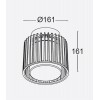 EXPIRO PL 1x25W, E27, IP54 Stropní venkovní svítidlo, těleso hliník, povrch černá mat, krycí sklo čiré, pro žárovku 1x25W, E27, 230V, IP54, tř.1, rozměry d=161mm, h=161mm. náhled 2