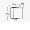 DOBI SQ 12W, PIR, Solar Nástěnné venkovní svítidlo, PIR senzor, těleso hliník, černá mat, dif plast opál, LED 12W, 1000lm, neutrální 4000K, stmív. STEP, IP44, 150x170x90mm, solární napájení náhled 5