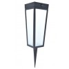 SINTI 8,4W PIR TUYA Solar Solární svítidlo, PIR, hliník černá mat, dif sklo opál, smart Tuya, Bluetooth, LED 8,4W, 900lm, mob. tel. CCT nastav. teplota teplá 2700K-denní 6500K, RGB, stmív, IP44, 122x484x122mm, bodec. náhled 1