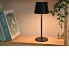 ADAME 1,1W, IP54, USB C Stolní lampa, těleso hliník, černá mat, krycí plast čirý, LED 1,1W, 100lm, teplá 3000K, dotyk stmívání, Ra80, napájení akumulátor 2200mAh, nabíjení USB C, IP54, rozměry d=110mm, h=280mm náhled 4