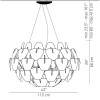 HOPE D66/42 Závěsné svítidlo, nerez, leštěný, ram plast transparent, stínítko plast, prismat čočky, pro žárov 3x105W, E27, 230V, IP20, tř.1, d=1100mm, h=660mm, lank záv l=4100mm náhled 3