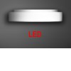ZERO 1 LED Stropní svítidlo, základna kov, povrch bílá, difuzor sklo opál mat, LED 35W, neutrální 4000K, 5458lm/3710lm, Ra80, 230V, IP40, tř.1, d=500mm, h=110mm
