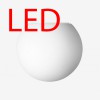 ALFA LED Stropní, přisazené svítidlo, základna kov, povrch bílá, difuzor sklo triplex opál, LED 4W/6W, teplá 3000K, 264lm/423lm, 230V, IP20, tř.1, rozměry dle typu