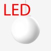 POLARIS ZKS LED Závěsné svítidlo, základna kov, povrch bílá, difuzor triplex sklo opál, LED 16,5W, neutrální 4000K, 2450lm, 230V, IP20, tř.1, rozměry d=400mm, vč ocelového lanka l=2000mm lze zkrátit náhled 2