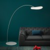 MR.MAGOO stojací LED Stojací lampa, základna kov, povrch bílá, difuzor nepravidelný kruh plast opál, LED 23W, teplá 3000K, Ra90, 230V, IP20, difuzor d=520mm, h=1985mm, vyložení ramene 1844mm náhled 6