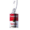CANNED LIGHT 5,5W, GU10 Závěsné svítidlo těleso hliník, povrch vzhled rajčatová polévka CAMPBELLS, pro LED žárovku 5,5W, GU10, ES50, 230V, IP20, d=85mm, h=150mm, závěs l=2000mm