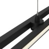 CHORTZ 48W, CCT 3000K-4000K Závěsné svítidlo, hliník, černá, difuzor plast opál, LED 48W, 2200lm, nastav. teplota CCT teplá 3000K-neutrální 4000K, 230V, IP20, tř. 1, rozměry l=1500mm, vč závěs lanka l=1200mm, lze zkrátit. náhled 2