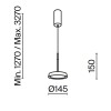 CHRONICA HL II 15W Závěsné svítidlo, těleso hliník, povrch bílá, difuzor s detailem medové plástve,  LED 15W, 650lm, teplá 3000K, Ra80, 230V, IP20, tř. 1, rozměry d=145mm, vč závěs kabelu l=3270mm, lze zkr. náhled 6