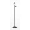JANITO FL 12W Stojací lampa, nastav směr svícení, těleso kov, povrch černá, difuzor plast opál, LED 12W, teplá 3000K, 1000lm, stmívatelná, 230V, IP20, tř.2, rozměry d=250mm, h=1450mm. náhled 1