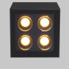 STUK PL 8W IP54 Stropní bodové venkovní svítidlo, těleso kov, povrch černá grafit, krycí sklo čiré, LED 8W, 500lm, teplá 3000K, 230V, IP54, Ra80, tř.1, rozměry 76x76x76mm. náhled 2