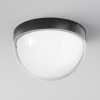 IRACIO PL 12W, IP65 Stropní přisazené venkovní svítidlo, těleso kov, povrch černá grafit, difuzor plast opál, krycí plast čirý, LED 12W, 1100lm, teplá 3000K, 230V, IP65, Ra80, tř.1, rozměry d=180mm, h=122mm. náhled 1