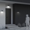 TEREZ WL 12W, IP54 Nástěnné venkovní svítidlo, těleso kov, povrch černá grafit, difuzor sklo opál, LED 12W, 850lm, teplá 3000K, Ra80, 230V, IP54, tř.1, rozměry 192x60mm, svítí dolů. náhled 4
