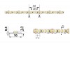 LED pásek pro SÝRY 14,4W/m, 1359lm/m,  24V LED pásek pro osvětlení sýrů, 14,4W/m, 1359lm/m, 24V, rozteč LED 5,5mm, 180LED/m, rozměry w=10mm, l=5000mm, dělení po 6LED/33,3mm, cena za 1m náhled 6