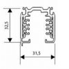 3F NAPÁJECÍ LIŠTA PULSE DALI NORDIC ALUMINIUM PŘIS Přisazená/závěsná, třífázová, napájecí lišta, těleso hliník, povrch bílá RAL9010, 3x400V, 3x16A, + sběrnice DALI 50V/1A, IP20, l=3000mm, 31,5x32,5mm, NORDIC ALUMINIUM náhled 1