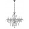JEREMA 8X40W E14 230V IP20 Křišťálový lustr, těleso kov, povrch chrom lesk, sklo křišťál, pro žárovku 8x40W, E14, 230V, IP20, rozměry d=780mm h=650mm, vč.závěsného kabelu l=1200mm, lze zkrátit náhled 1
