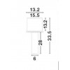 RICH 1x35W GU10 230V IP20 Stropní vestavné svítidlo, nastavitelný směr svícení, základna kov, těleso sádra, povrch černá, pro žárovku 1x35W, GU10, 230V, IP20, rozměry 60x155x330mm náhled 3