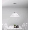 JEGRO 1x60W E27  230V IP20 Závěsné svítidlo, základna kov, povrch chrom lesk, difuzor sklo, povrch alabastr, pro žárovku 1x60W, E27, 230V, IP20, rozměry d=400mm h=130mm, vč.závěsného kabelu l=1000mm, lze zkrátit náhled 5