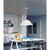 JEGRO 1x60W E27  230V IP20 Závěsné svítidlo, základna kov, povrch chrom lesk, difuzor sklo, povrch alabastr, pro žárovku 1x60W, E27, 230V, IP20, rozměry d=400mm h=130mm, vč.závěsného kabelu l=1000mm, lze zkrátit náhled 6