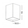 CID BOX Příslušenství svítidla, box přisazeného svítidla, těleso hliník, povrch bílá, rozměry l=105mm h=150mm náhled 3