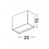 CID BOX Příslušenství svítidla, box přisazeného svítidla, těleso hliník, povrch bílá, rozměry l=200mm w=105mm h=150mm náhled 3