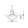 RAENA SPOT Stropní vestavné svítidlo, těleso hliník, povrch černá, pro žárovku 1x50W, GU10, 230V, IP20, rozměry d=82mm h=36mm náhled 4