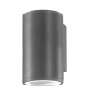 WALL LIGHT Nástěnné venkovní svítidlo, těleso hliník, povrch tmavě šedá, krycí sklo čiré, pro žárovku 1x35W, GU10, 230V, IP54, rozměry 65x104x110mm, svítí dolů