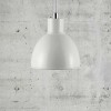 POP PENDANT Závěsné svítidlo, základna kov, stínítko kov bílá se stříbrným detailem, pro žárovku 1x60W, E27, 230V, IP20, tř.2, rozměry 215x230mm, vč. závěsného kabelu l=2000mm, lze zkrátit náhled 4