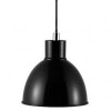 POP PENDANT Závěsné svítidlo, základna kov, stínítko kov černá se stříbrným detailem, pro žárovku 1x60W, E27, 230V, IP20, tř.2, rozměry 215x230mm, vč. závěsného kabelu l=2000mm, lze zkrátit náhled 1