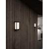 HIRVIO LED 8W, IP44, PIR Nástěnné venkovní svítidlo, PIR senzor pohybu dosah 10m, záběr 120°, čas 10s-8 min, hliník, povrch černá, difuzor plast opál, LED 8W, 550lm, teplá 2700K, 230V, IP44, tř.1, rozměry 221x147mm náhled 3