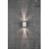 Canto 2 Nástěnné svítidlo interiérové/venkovní, těleso kov, povrch galvanizovaný, difuzor plast, LED 2x6W, 500lm, teplá 2700K, Ra80, 230V, IP44, tř.1, rozměry 104x87mm, svítí nahoru/dolů, vyzařovací úhel 75° náhled 17