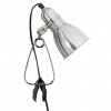 VALOKUVA Lampa s klipem/skřipcem, těleso kov, pro žárovku E27 max.40W, 230V, IP20, tř.2, h=160mm, stínítko d=95mm, včetně vypínače kabelu - černá l=2000mm, lze zkrátit náhled 1