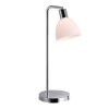 RAY TABLE Stolní lampa, nastavitelný směr svícení, základna kov chrom, difuzor sklo opál, pro žárovku 1x40W, E14, 230V, IP20, tř.2, rozměry 120x460x220mm náhled 1